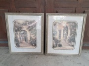 dwa obrazki w ramach za szkłem nowe ale stan bdb -