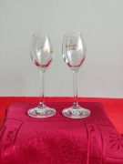 Kieliszki Nalewka Babuni, 2 szt., szkło, vintage