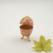 Jajko jajo faberge pojemniki szkatułka różowozłote