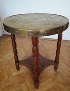 Stolik Mosiądz Średnica 60 cm