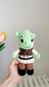 Shrek na szydełku handmade, dekoracja 