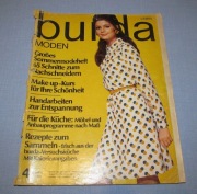 Burda Moden 4/1969 + wykroje Vintage Moda szycie krawiectwo