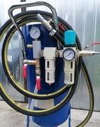 Piaskarka syfonowa piaskowanie szkielkowanie wąż dysza Kabina 