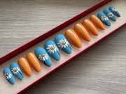 Ręcznie malowane sztuczne paznokcie,press on nails