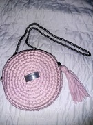 Torba z taśmy bawełniannej , handmade.