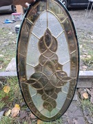 Witraż wkład do drzwi,vintage 