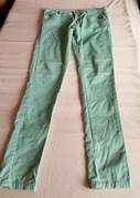 Seledynowe spodnie skinny DenimCo 38 M