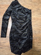 wieczorowa sukienka xxs / xs na jedno ramię