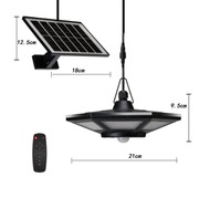 Lampa solarna wisząca z odczepianym panelem Mocna duzy akumulator Nowa