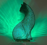 Lampka Dekoracyjna Kot podświetlany Led Pilot USB wiele kolorów