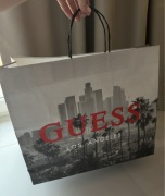 GUESS szara torba papierowa prezentowa oryginalna duża 47/40