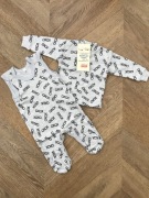 Komplet kaftanik + śpioch r.56