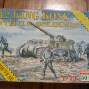działo M12 King Kong + żołnierze amerykańscy, ESCI 8605, 1:72