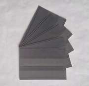 27x Wysokiej klasy czarne karty ochronne na znaczki 118x80, 2 paski z folią