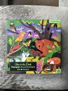 Puzzle mudpuppy 500, las, świecące w ciemności, glow in the dark, forest.