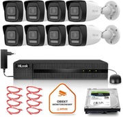 Zestaw Monitoringu IP 4 Kamery 4Mpx Hikvision Rejestrator  + montaż