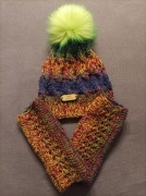 Czapka + mitenki 