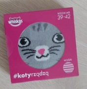 Skarpetki Whiskas Kot tu rządzą 39/42 nowe