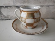 Filiżanka Mokka DOMINO – Ada Chmiel, Steatyt Katowice, lata 60. PRL