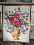 Obraz haftowany 80x60 ładny motyw w ramie