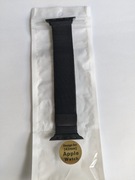 Pasek Apple Watch 42mm czarny metalowy Milanese loop