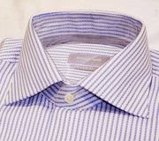 Michael Kors  koszula S/M 38 non iron 2-ply biała prążek eton stenstroms