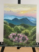 Obraz olejny “Sunset in mountain”