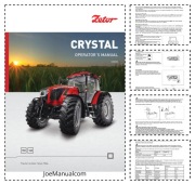 Zetor Crystal 150 160 Tractors Operator Manual Instrukcja Obsługi DTR 2015