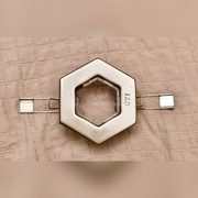 Oprawa sufitowa szaściokątna halogenowa satyna