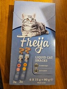 Freija Liquid Cat Snack płynna przekąska dla kota łosoś i kurczak 6x15g