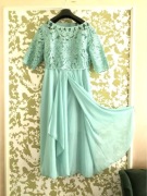 Suknia balowa, na ślub - turkusowa  roz. L