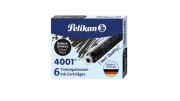Naboje do piór PELIKAN, opakowanie 6 szt., czarne