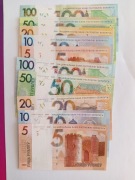 Białoruś. Zestaw banknotów z lat 2009(2016)-2022, UNC
