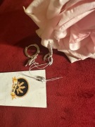 Kolczyki „szydełka anioła” ze srebra najwyższej próby 925