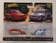 HOT WHEELS PREMIUM '87 FORD SIERRA COSWORTH & '93 FORD ESCORT RS COSWORTH