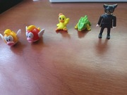 Figurki 5 szt. w tym 2 rybki super Mario,  Playmobil , krokodylek, kaczka 
