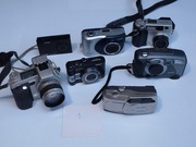 Zestaw cyfrowych aparatów kompaktowych Fuji, Panasonic, Olympus,Minolta1
