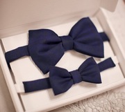 Zestaw granatowych muszek dla Taty i syna 