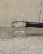 szklany dzbanek tygielek z uchwytem do ekspresu do kawy