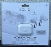 2 x Słuchawki douszne bezprzewodowe Solix,  Białe , NOWE 
