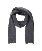 Jacquemus Szary szalik z logo z przodu z wełny i kaszmiru WSOKA JAKOŚĆ