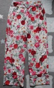 Spodnie wiosenne w kwiaty Gina Tricot rozm. XS 34 na lato kuloty