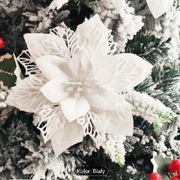 10 sztuk świątecznych ozdoby na choinkę kwiaty trójwarstwowe 15cm