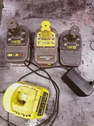 Baterie Ryobi 5ah 2,5ah 1.8ah plus ladowarka