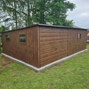 Garaż Premium ciemny orzech blaszak schowek Hala