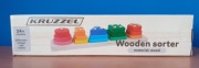 Drewniane Klocki Puzzle Montessori nowe w oryginalnym opakowaniu