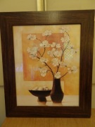 "White Blossom I" Renee, reprodukcja, martwa natura z białymi kwiatami