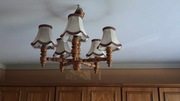Lampa wisząca sufitowa z okresu PRL