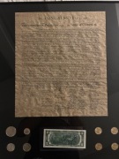 Zestaw monet z deklaracją niepodległości