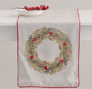 BIEŻNIK HOME&YOU NOWY Z METKĄ ŚWIĘTA HAFTOWANY UNIKAT